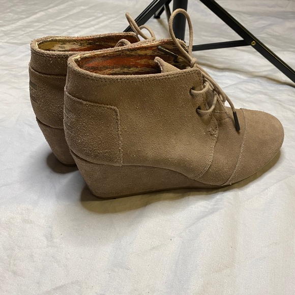 Toms suede wedge heel booties - Picture 5 of 10
